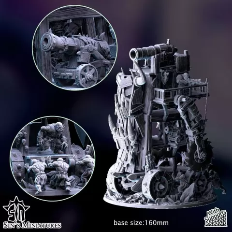 Orcish Walking Fortress by Sin's Miniatures