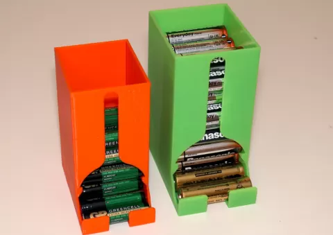 Battery Dispenser Box for AA and AAA batteries