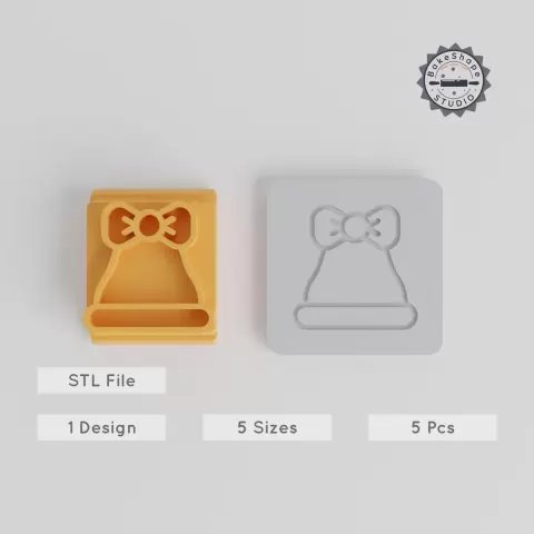 Party Cap Stamp Tile Set, 5 Motif Sizes, Perfect for Clay, Cookies & Fondant PRODUCT_4704