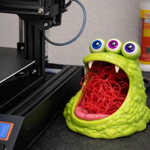 Cute Alien Waste Collector STL