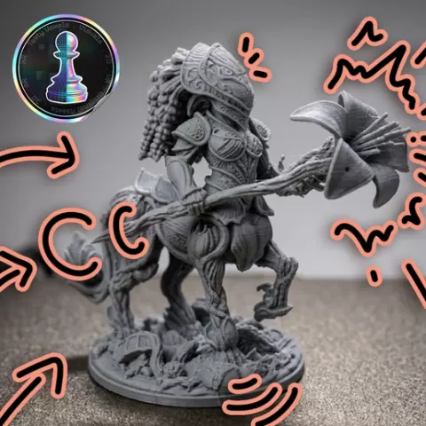 Floren - Centaur Warlock - Magician of the Woods - Easy To Paint Details with Wash