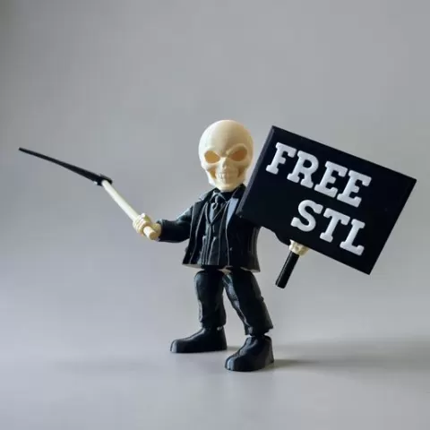 skeleton action figure model / NO AMS / free