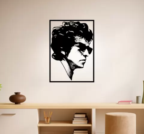 Bob Dylan Bob Dylan Music Notes Wall Art Framed