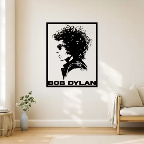 Bob Dylan Bob Dylan Music Notes Wall Art Framed