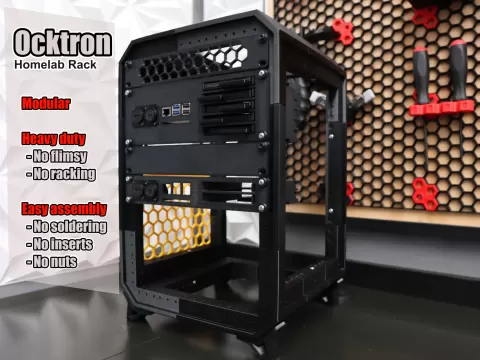 Ocktron Core 10‑inch Mini Home Lab Rack 8U