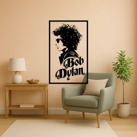 Bob Dylan Bob Dylan Guitar Strings Wall Art Framed