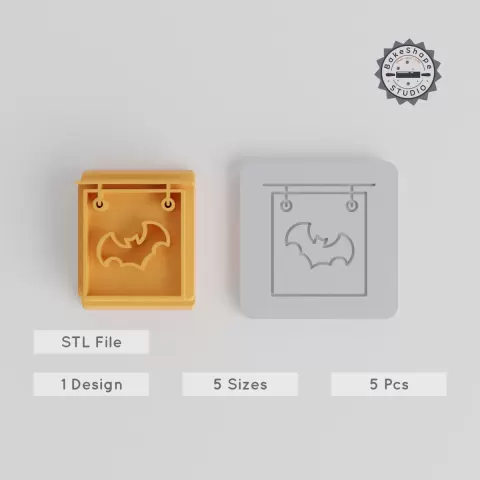 Halloween Store Stamp Tile Collection, 5 Sizes, Perfect for Clay, Cookies & Fondant Crafting PRODUCT_4125