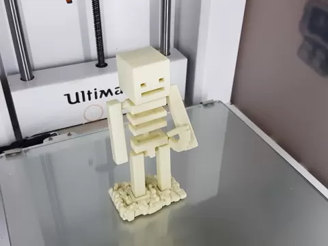 Minecraft skeleton with bow