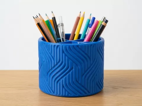 Organic Wavy Pencil Holder