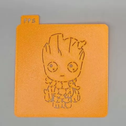 Stencil Groot (8 cm silueta-10 cm stencil)