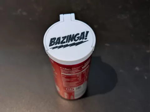 Drink can lid - Bazinga!