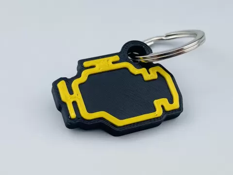 Check Engine Light Keychain