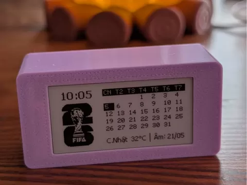 E-Ink Display Box With 18650 Battery