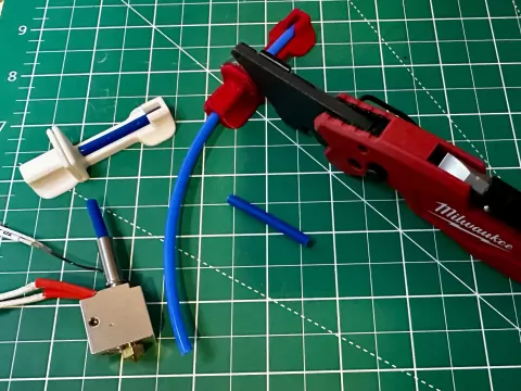 Hotend PTFE Cutter Cutting Jig For Anycubic Kobra 2 Max Kobra 2 Pro Kobra 2 Neo Kobra 2 Plus Kobra 2 Also Included Universal PTFE Cutter