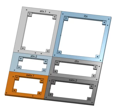 Modular ITX/DTX/mATX/ATX/SSI-EEB/SSI-CEB/EATX/XL-ATX mainboard frame/tray [Updated 2026-07-19]