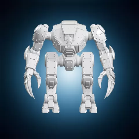 Dreadnought Mech Walker Figurine 3D Print Model
