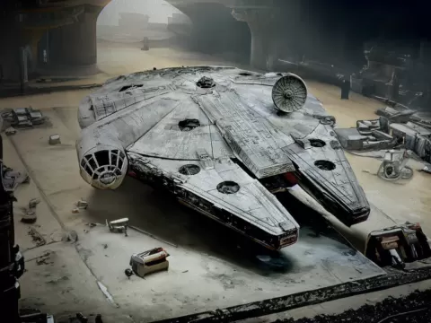 Millennial Falcon 2.0 - millennium falcon fan model