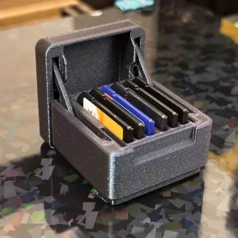 Remixed Hinged SD Card Box - Gridfinity compatible