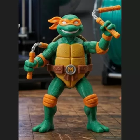 Michelangelo Playful Ninja Turtle Fighter