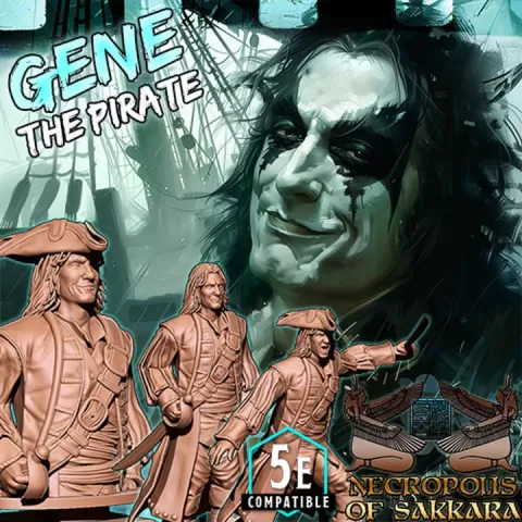 Gene the Pirate - Fantasy collectors Miniature and Bust (commercial license) by Pharaoh's Workshop