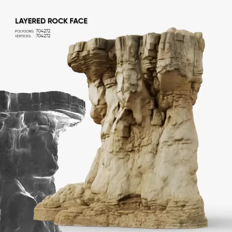 Layered Rock Face