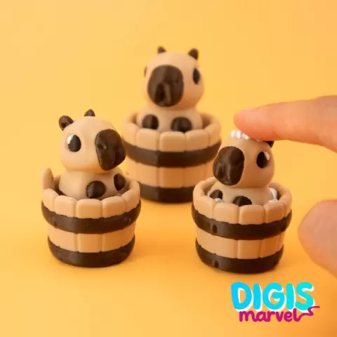 Capybara Bathtime Clicker + Keychain by DigiMarvels