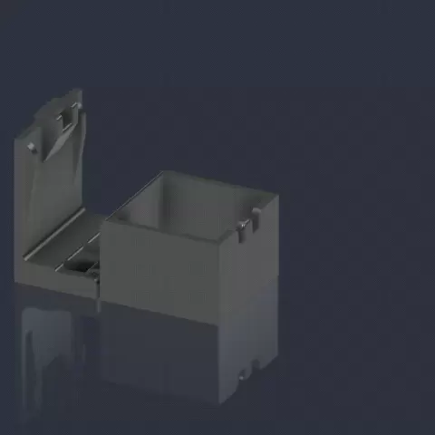 Box PiP (Print in Place) with Hinge. Parametric.