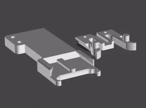 Ender 3 V3 KE Vibration Sensor Y Bracket - Quick release