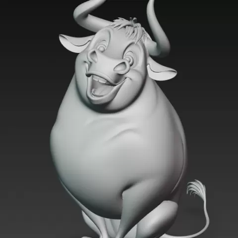 Ferdinand the Bull STL File for 3D Printing - Disney Movie Character Sculpture - Friendly Bull Miniature Figurine - High Quality FDM Optimized 3D Model