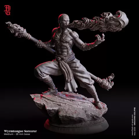 Wyrmtongue Sorcerer by Flesh of Gods