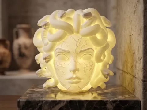 Medusa Crystal Lamp – Myth Meets Modern Light