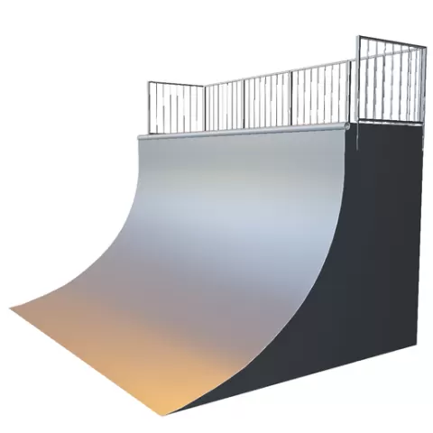 Skateboard Quarter Pipe Ramp