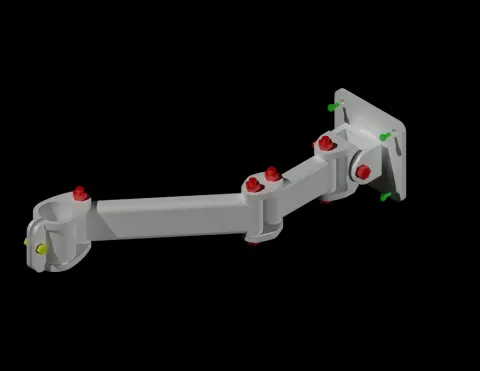 Modular 75mm VESA monitor arm