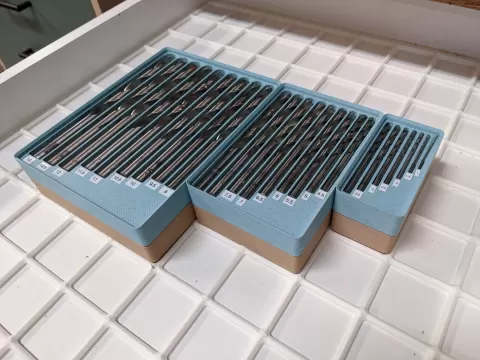 Gridfinity Drill Bit Set Holder