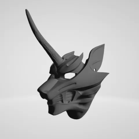Zen-Aku wolf mask STL