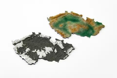 The Czech Republic 3D terrain model