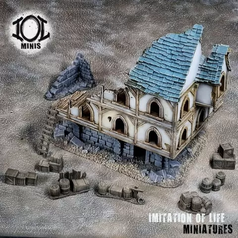 15mm Fantasy Ruined Building Set #2 by Imitation of Life Miniatures
