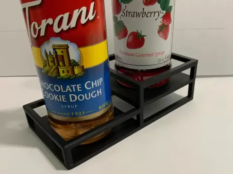 Modern Syrup Bottle Holder for 2 Bottles