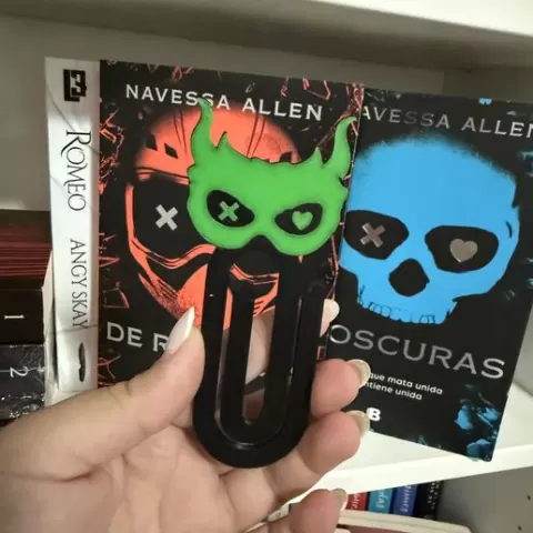 Game On Inspired Devil Mask Bookmark