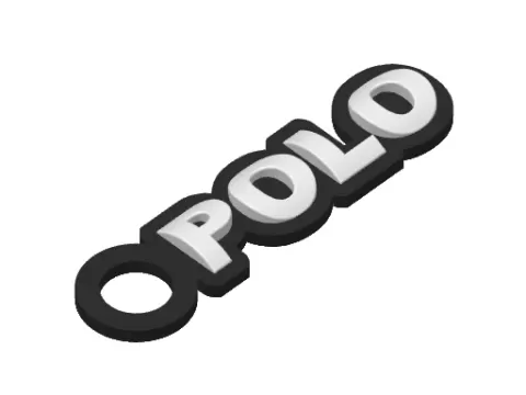 VW Polo double-sided keychain