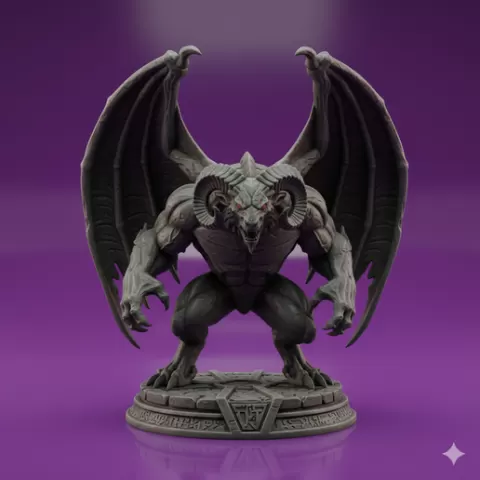 mythical monster Stylish Design monster fantasy creature 3D Model STL File rpg creature Perfect for 3D Printing Fans