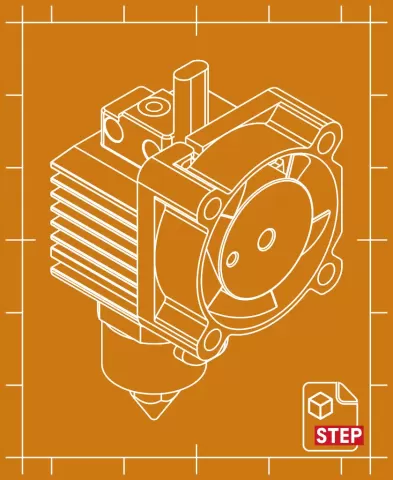 Bambu Lab X1C hotend mod STEP