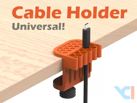 Universal Desk Cable Holder