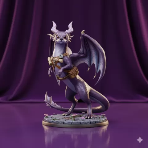 creature figurine High Detail fantasy fantasy creature 3D Model STL File fantasy sculpture Ready for Clean and Smooth 3D Printing
