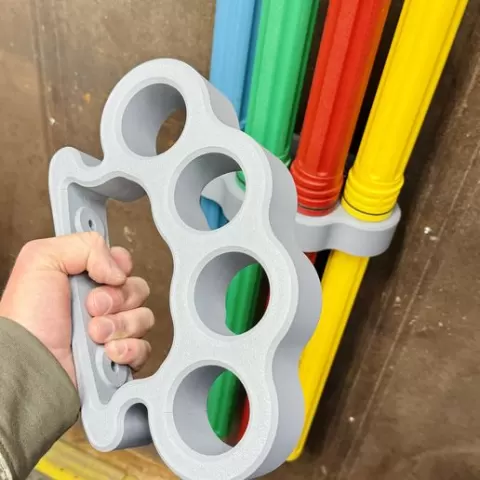 Brass Knuckles Tig Rod Holder