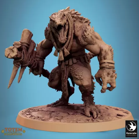 Lizardman Champion Dreadscale Guard by Rescale Miniatures