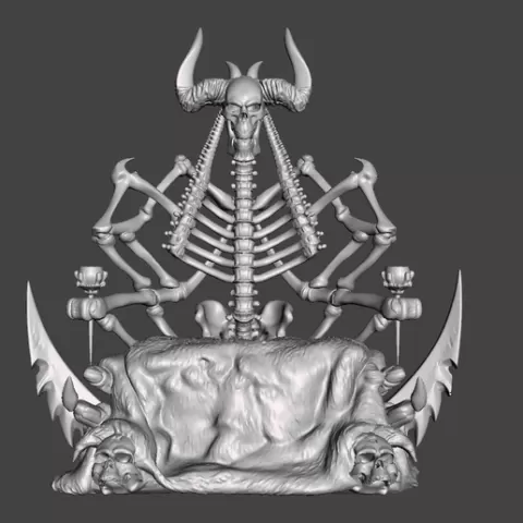 Inspirado en la Pelicula Masters of the Universe Trono de Skeletor