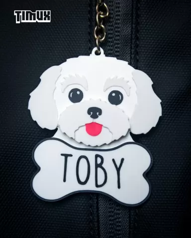 MALTESE KEYCHAIN SET