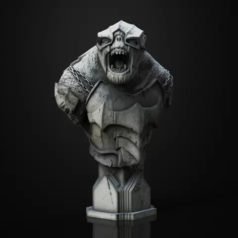 Battle Troll bust - LOTR