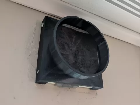 Portable AC hose adapter for144x144mm ventilation